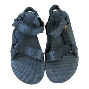Teva Mens Original Universal Urban Sport Sandals Black Hook Loop Size 10 EU 43